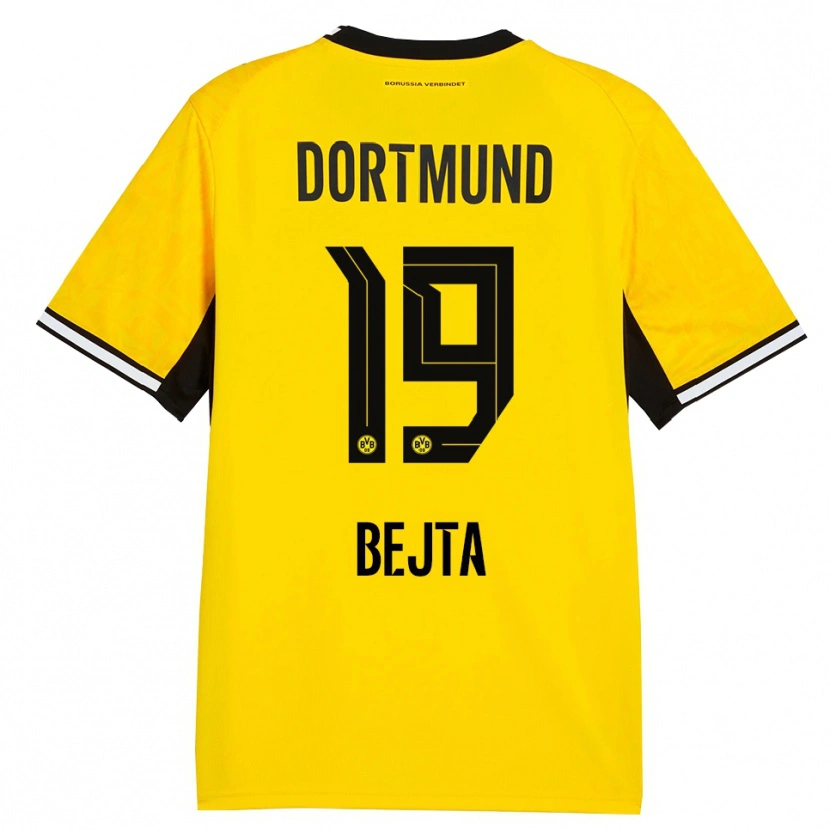 Danxen Kvinder Adriano Bejta #19 Gul Sort Hvid Hjemmebane Spillertrøjer 2026/27 Trøje T-Shirt