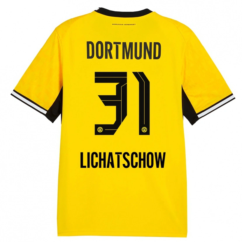 Danxen Kvinder Deniese Lichatschow #31 Gul Sort Hvid Hjemmebane Spillertrøjer 2026/27 Trøje T-Shirt
