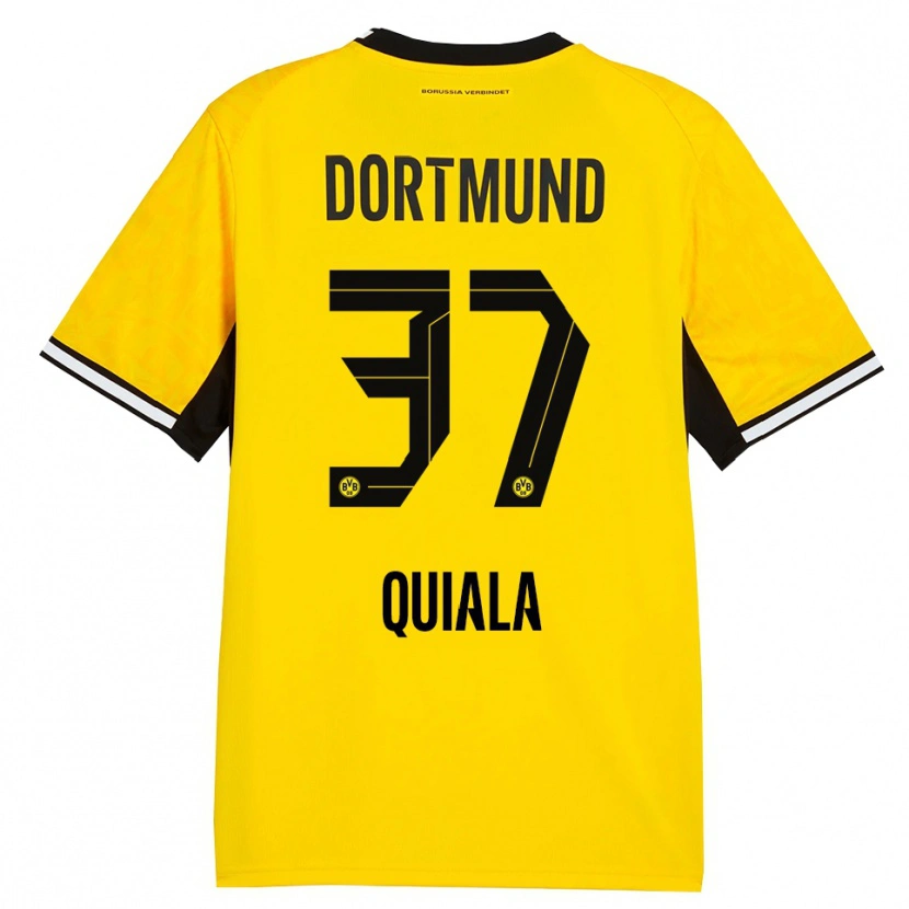 Danxen Kvinder Nanitonda Quiala #37 Gul Sort Hvid Hjemmebane Spillertrøjer 2026/27 Trøje T-Shirt