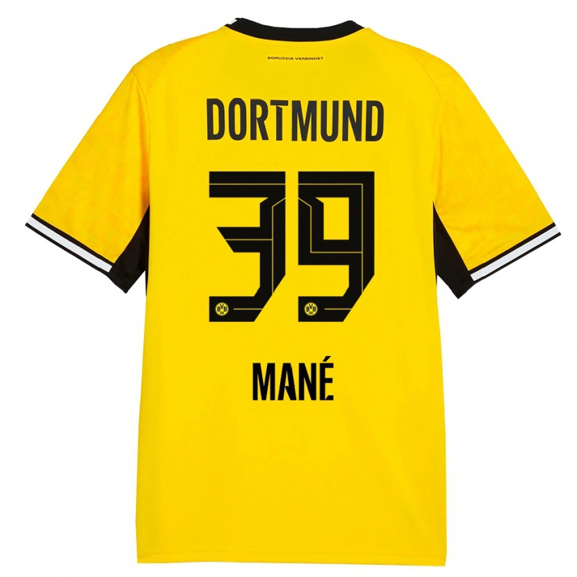 Danxen Kvinder Filippo Mane #39 Gul Sort Hvid Hjemmebane Spillertrøjer 2026/27 Trøje T-Shirt