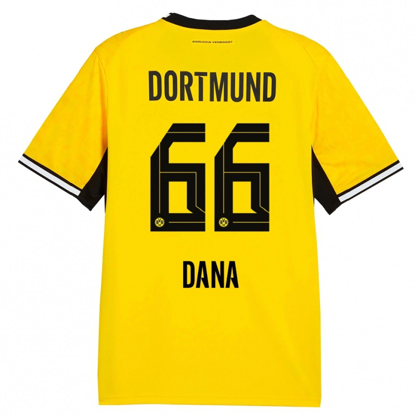 Danxen Kvinder Bleckmann Dana #66 Gul Sort Hvid Hjemmebane Spillertrøjer 2026/27 Trøje T-Shirt