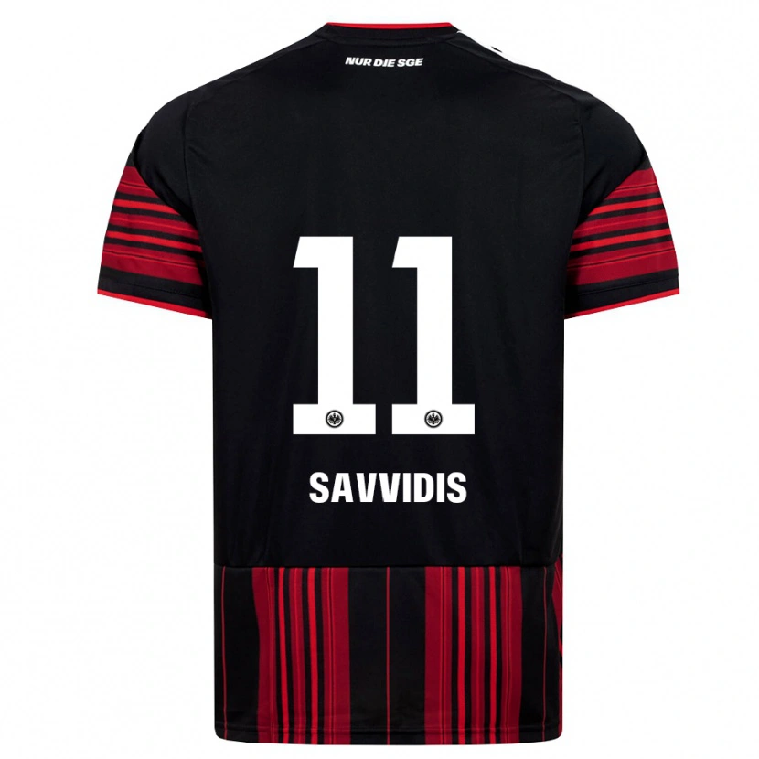 Danxen Kvinder Rafail Savvidis #11 Sort Rød Hvid Hjemmebane Spillertrøjer 2026/27 Trøje T-Shirt