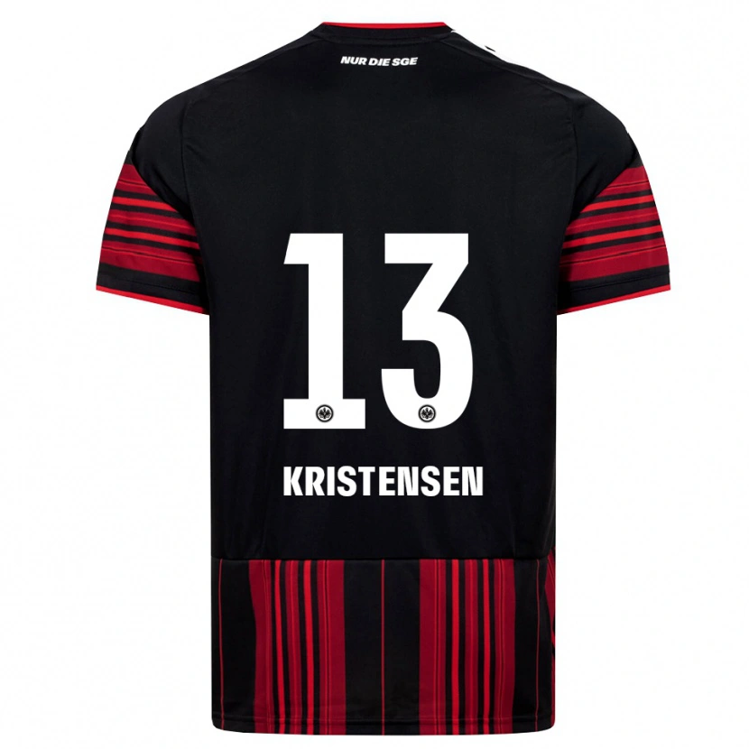 Danxen Kvinder Rasmus Kristensen #13 Sort Rød Hvid Hjemmebane Spillertrøjer 2026/27 Trøje T-Shirt