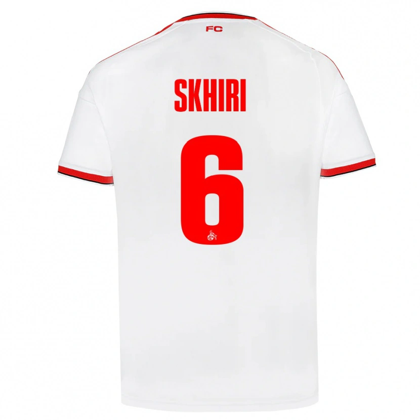 Danxen Kvinder Ellyes Skhiri #6 Hvid Rød Sort Hjemmebane Spillertrøjer 2026/27 Trøje T-Shirt