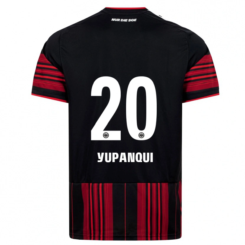 Danxen Kvinder Philipp Eisele Yupanqui #20 Sort Rød Hvid Hjemmebane Spillertrøjer 2026/27 Trøje T-Shirt