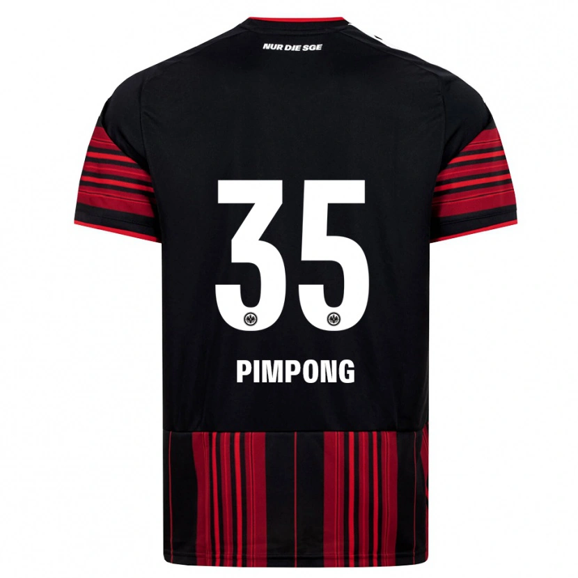 Danxen Kvinder Malik Pimpong #35 Sort Rød Hvid Hjemmebane Spillertrøjer 2026/27 Trøje T-Shirt