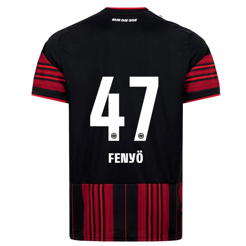 Danxen Kvinder Noah Fenyö #47 Sort Rød Hvid Hjemmebane Spillertrøjer 2026/27 Trøje T-Shirt