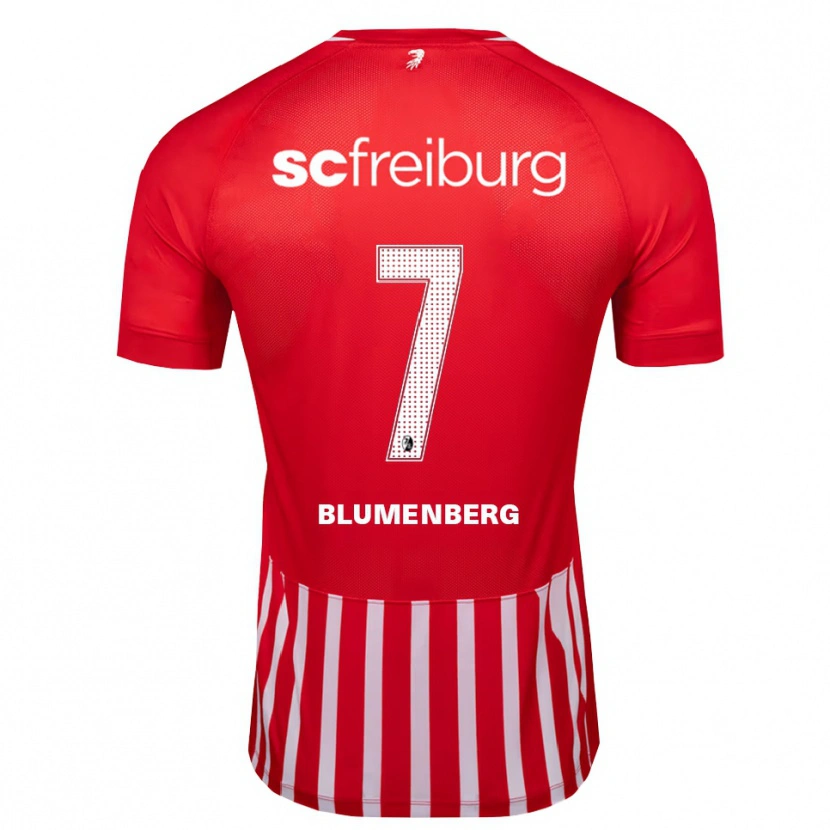 Danxen Kvinder Tessa Blumenberg #7 Rød Hvid Sort Hjemmebane Spillertrøjer 2026/27 Trøje T-Shirt