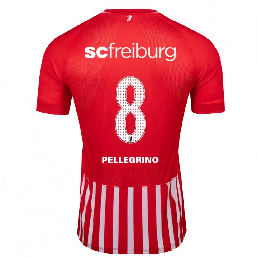 Danxen Kvinder Gabriel Pellegrino #8 Rød Hvid Sort Hjemmebane Spillertrøjer 2026/27 Trøje T-Shirt