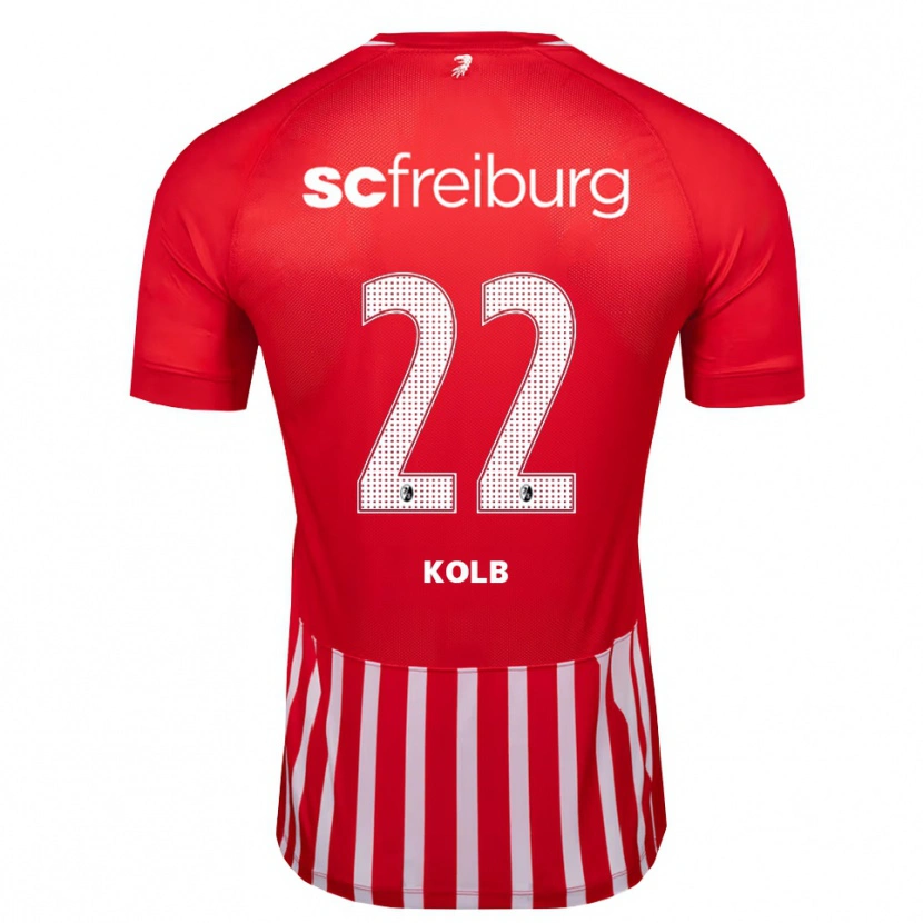Danxen Kvinder Lisa Kolb #22 Rød Hvid Sort Hjemmebane Spillertrøjer 2026/27 Trøje T-Shirt
