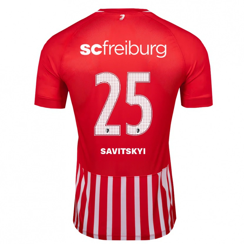 Danxen Kvinder Kiril Savitskyi #25 Rød Hvid Sort Hjemmebane Spillertrøjer 2026/27 Trøje T-Shirt
