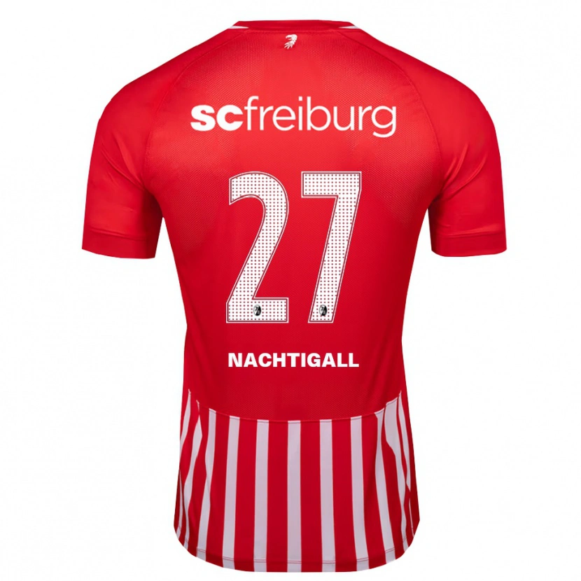 Danxen Kvinder Sophie Nachtigall #27 Rød Hvid Sort Hjemmebane Spillertrøjer 2026/27 Trøje T-Shirt