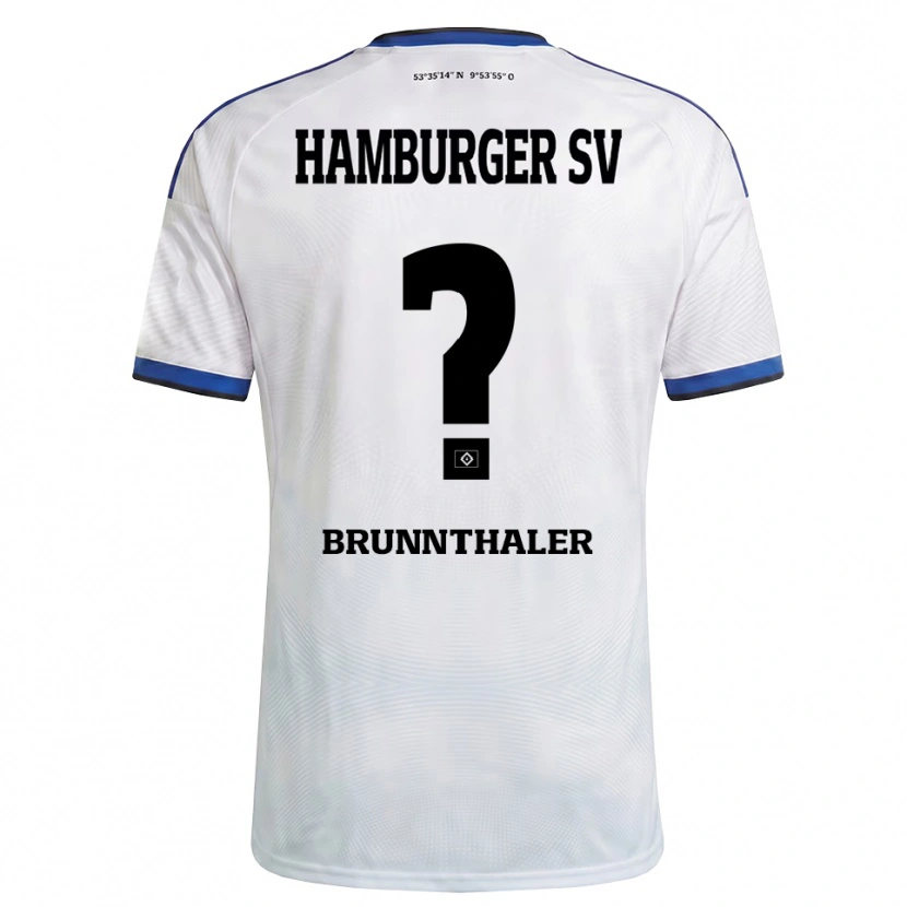 Danxen Kvinder Melanie Brunnthaler #0 Hvid Sort Blå Hjemmebane Spillertrøjer 2026/27 Trøje T-Shirt