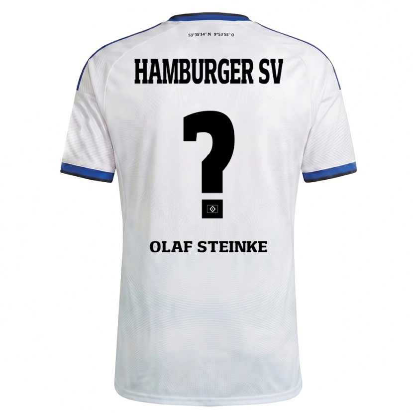 Danxen Kvinder Eric Olaf Steinke #0 Hvid Sort Blå Hjemmebane Spillertrøjer 2026/27 Trøje T-Shirt