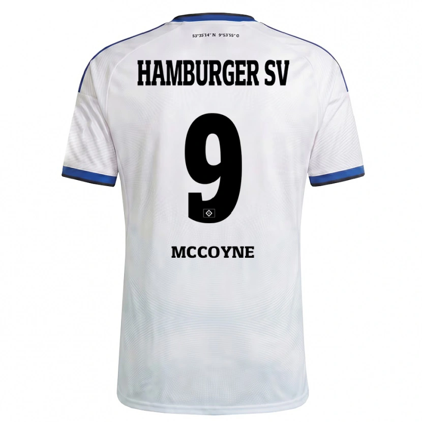 Danxen Kvinder Sherrod Mccoyne #9 Hvid Sort Blå Hjemmebane Spillertrøjer 2026/27 Trøje T-Shirt