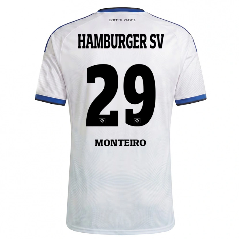 Danxen Kvinder Alfa Monteiro #29 Hvid Sort Blå Hjemmebane Spillertrøjer 2026/27 Trøje T-Shirt