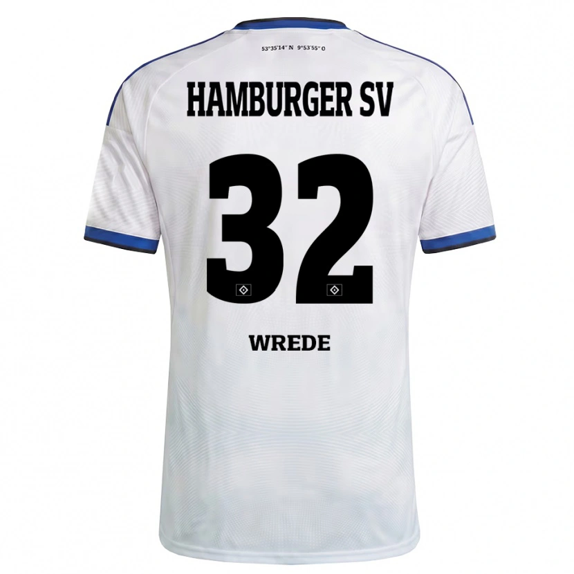 Danxen Kvinder Lotta Wrede #32 Hvid Sort Blå Hjemmebane Spillertrøjer 2026/27 Trøje T-Shirt