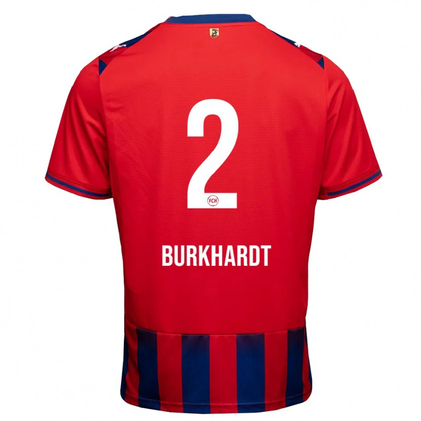 Danxen Kvinder Hannes Burkhardt #2 Kongelig Blå Hvid Rød Hjemmebane Spillertrøjer 2026/27 Trøje T-Shirt