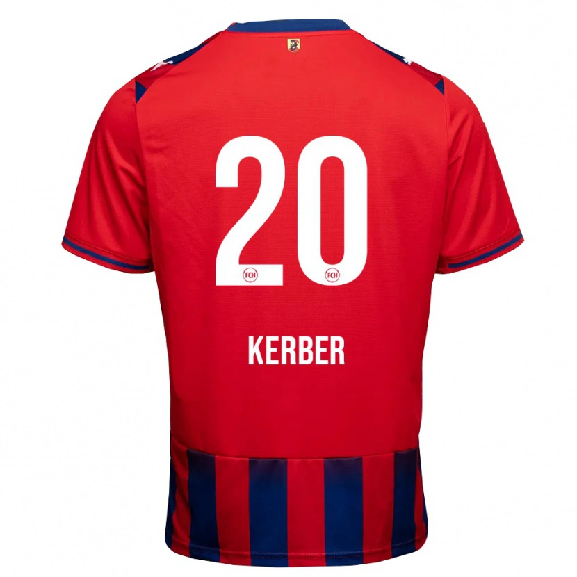 Danxen Kvinder Luca Kerber #20 Kongelig Blå Hvid Rød Hjemmebane Spillertrøjer 2026/27 Trøje T-Shirt