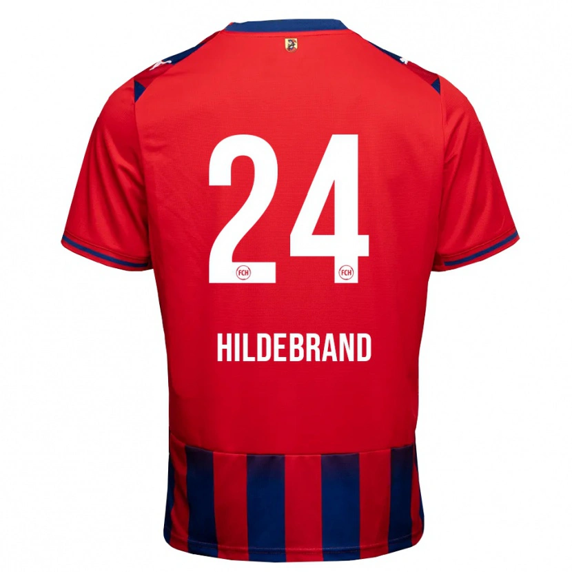 Danxen Kvinder Jan Hildebrandt #24 Kongelig Blå Hvid Rød Hjemmebane Spillertrøjer 2026/27 Trøje T-Shirt