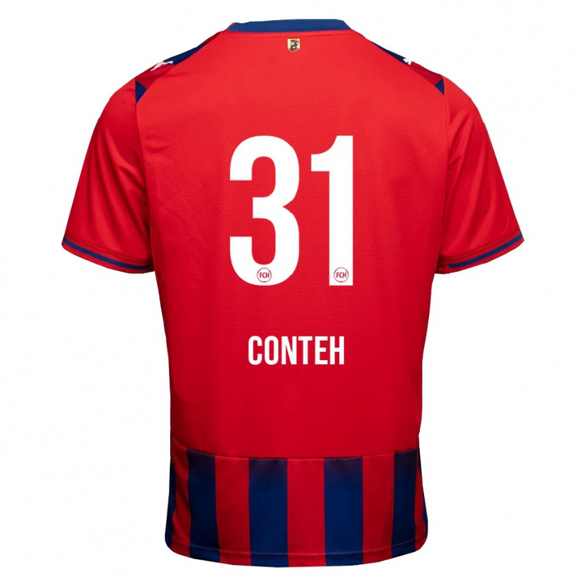 Danxen Kvinder Sirlord Conteh #31 Kongelig Blå Hvid Rød Hjemmebane Spillertrøjer 2026/27 Trøje T-Shirt