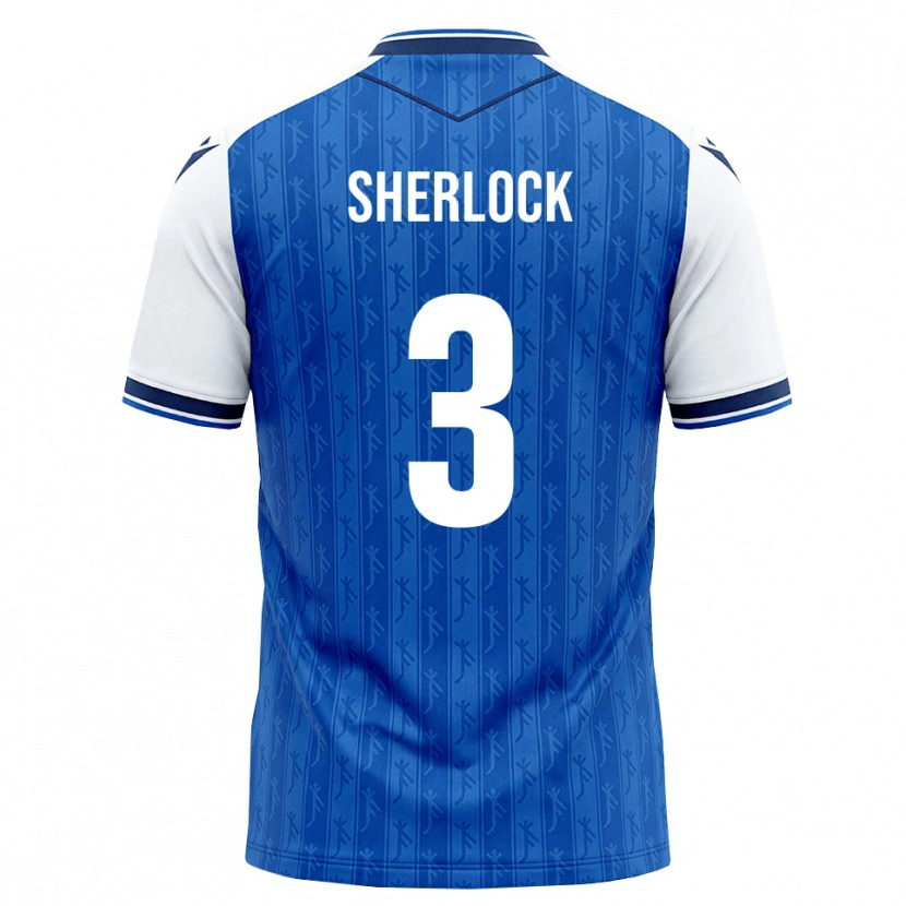 Danxen Kvinder Finn Sherlock #3 Kongelig Blå Hvid Hjemmebane Spillertrøjer 2026/27 Trøje T-Shirt