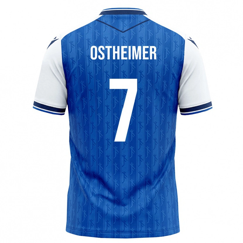 Danxen Kvinder Nevio Ostheimer #7 Kongelig Blå Hvid Hjemmebane Spillertrøjer 2026/27 Trøje T-Shirt