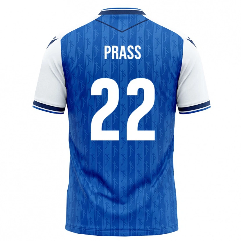 Danxen Kvinder Alexander Prass #22 Kongelig Blå Hvid Hjemmebane Spillertrøjer 2026/27 Trøje T-Shirt