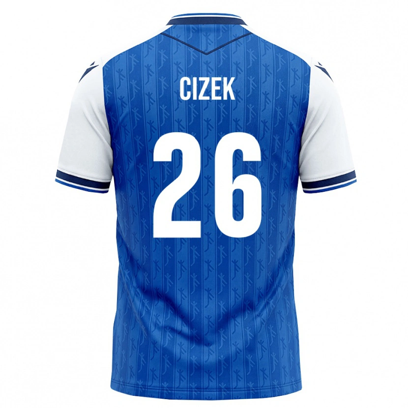Danxen Kvinder Krystof Cizek #26 Kongelig Blå Hvid Hjemmebane Spillertrøjer 2026/27 Trøje T-Shirt