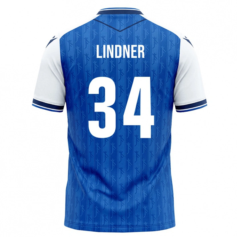 Danxen Kvinder Sophie Lindner #34 Kongelig Blå Hvid Hjemmebane Spillertrøjer 2026/27 Trøje T-Shirt