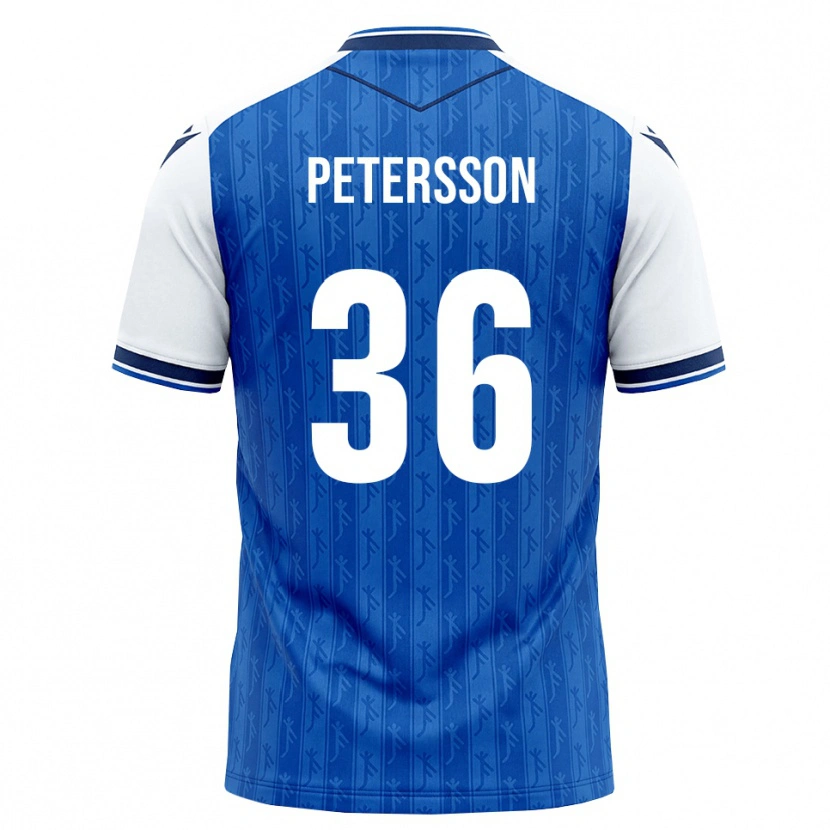 Danxen Kvinder Lúkas Petersson #36 Kongelig Blå Hvid Hjemmebane Spillertrøjer 2026/27 Trøje T-Shirt