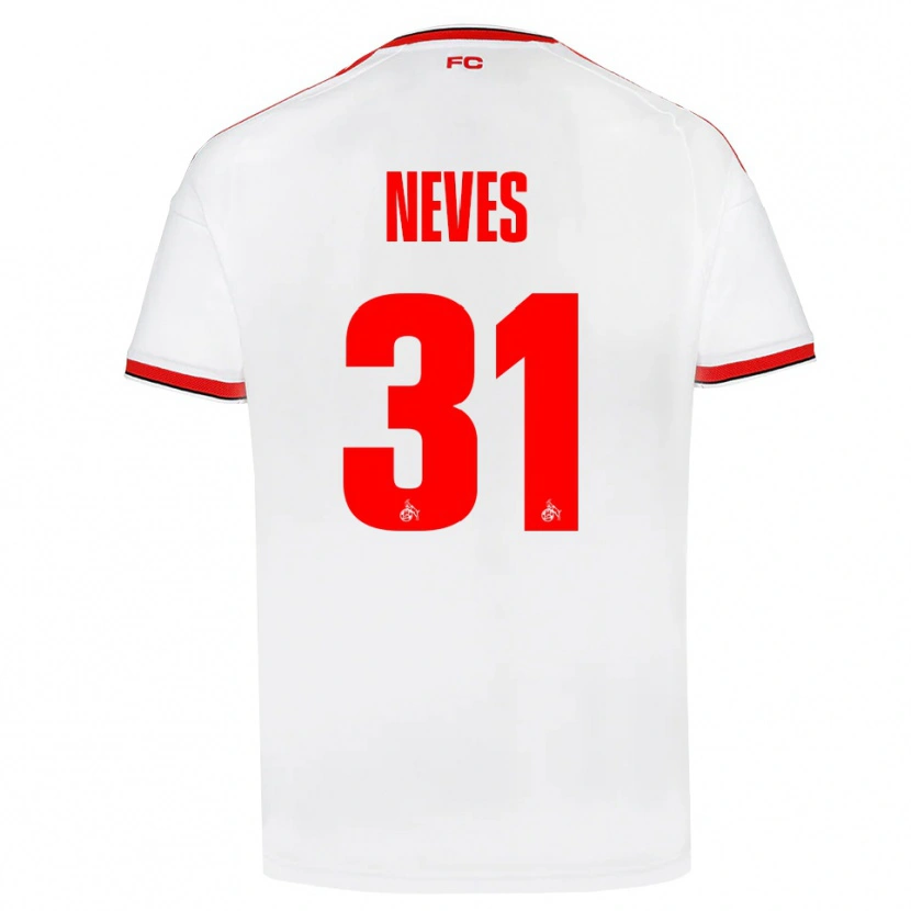Danxen Kvinder Gil Neves #31 Hvid Rød Sort Hjemmebane Spillertrøjer 2026/27 Trøje T-Shirt