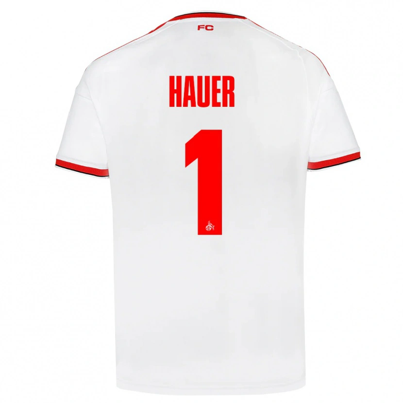 Danxen Kvinder Luis Hauer #1 Hvid Rød Sort Hjemmebane Spillertrøjer 2026/27 Trøje T-Shirt