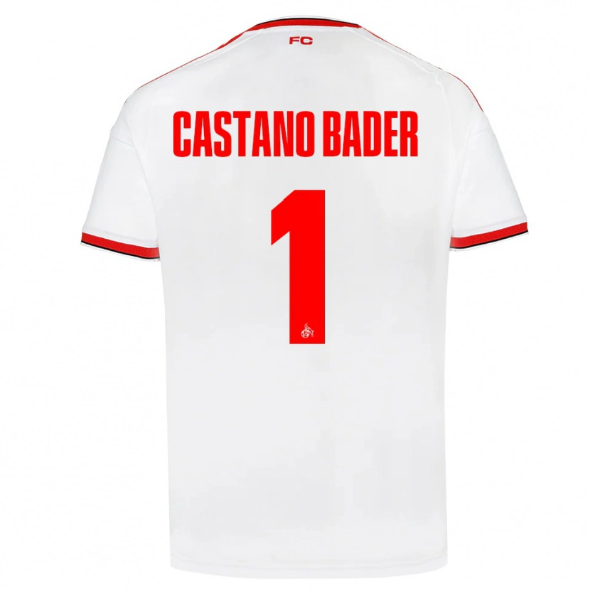 Danxen Kvinder Simeon Castano Bader #1 Hvid Rød Sort Hjemmebane Spillertrøjer 2026/27 Trøje T-Shirt