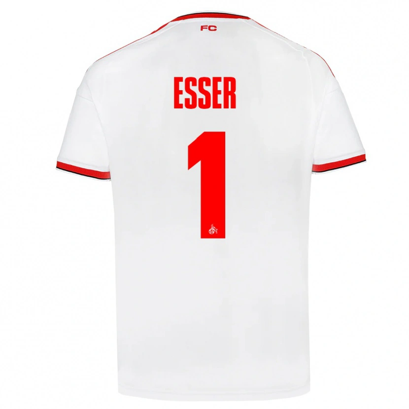 Danxen Kvinder Jacob Esser #1 Hvid Rød Sort Hjemmebane Spillertrøjer 2026/27 Trøje T-Shirt