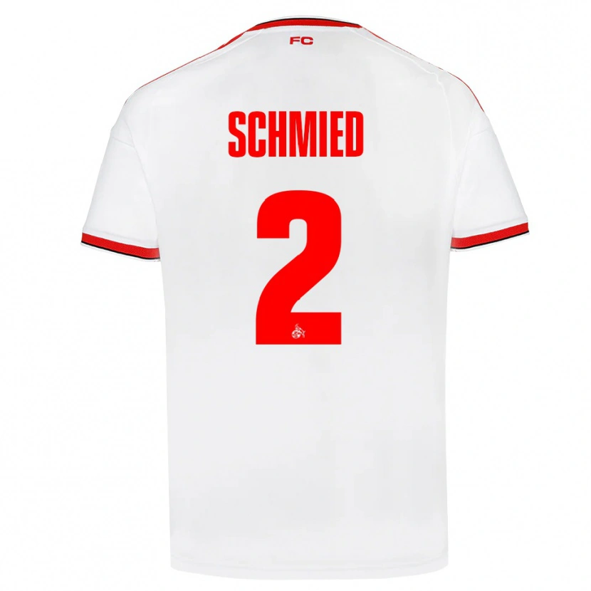 Danxen Kvinder Joël Schmied #2 Hvid Rød Sort Hjemmebane Spillertrøjer 2026/27 Trøje T-Shirt