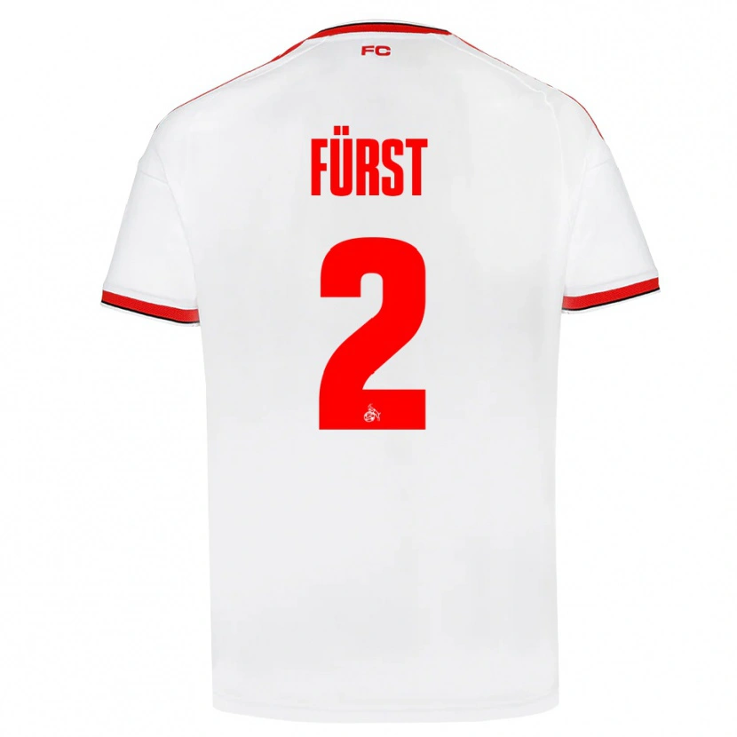 Danxen Kvinder David Fürst #2 Hvid Rød Sort Hjemmebane Spillertrøjer 2026/27 Trøje T-Shirt