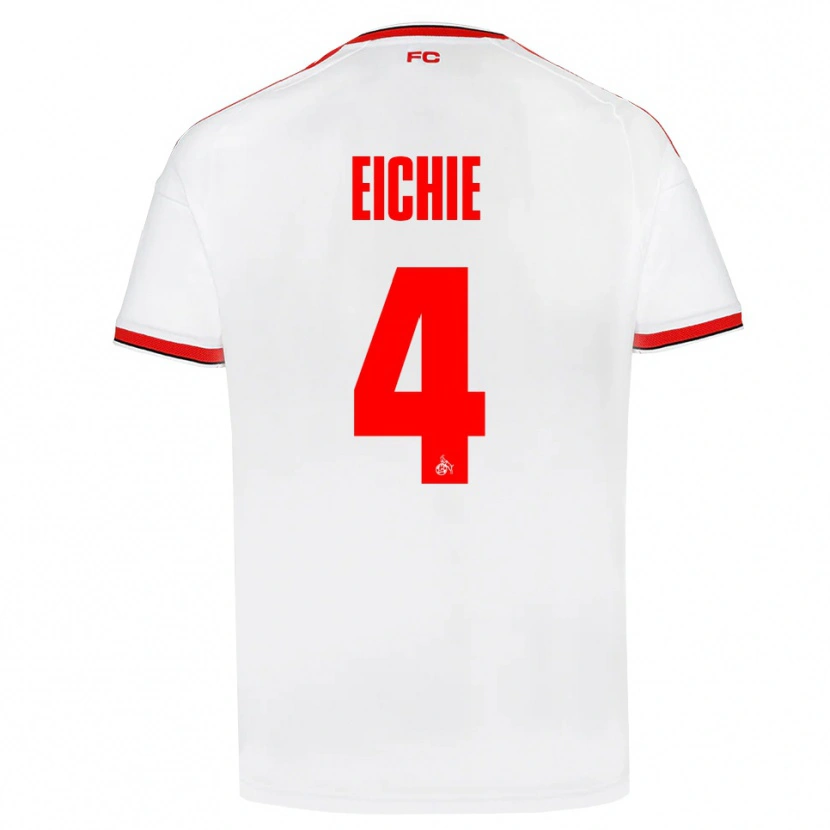 Danxen Kvinder David Eichie #4 Hvid Rød Sort Hjemmebane Spillertrøjer 2026/27 Trøje T-Shirt