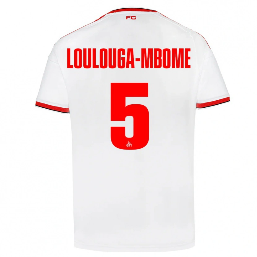Danxen Kvinder Pascal Loulouga-Mbome #5 Hvid Rød Sort Hjemmebane Spillertrøjer 2026/27 Trøje T-Shirt