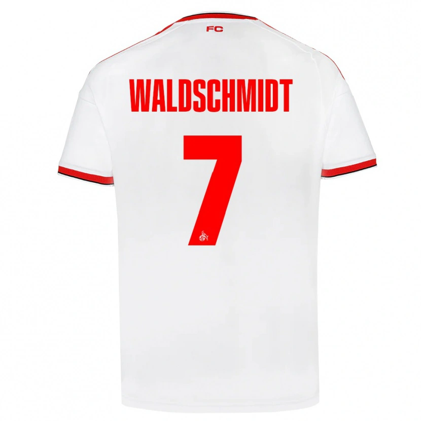 Danxen Kvinder Luca Waldschmidt #7 Hvid Rød Sort Hjemmebane Spillertrøjer 2026/27 Trøje T-Shirt