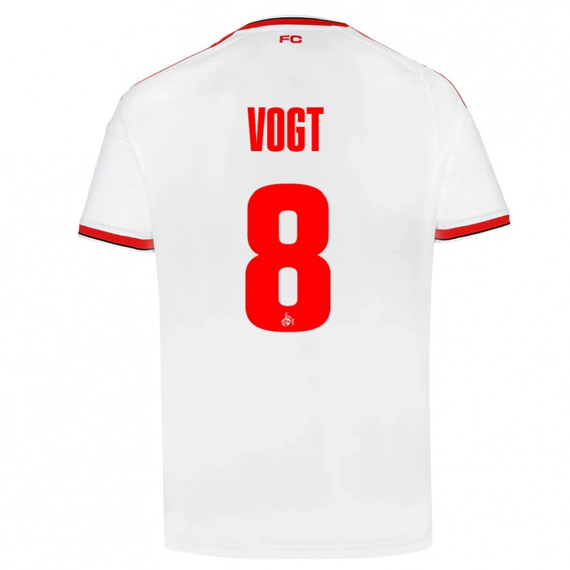 Danxen Kvinder Laura Vogt #8 Hvid Rød Sort Hjemmebane Spillertrøjer 2026/27 Trøje T-Shirt