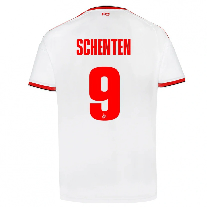 Danxen Kvinder Fynn Schenten #9 Hvid Rød Sort Hjemmebane Spillertrøjer 2026/27 Trøje T-Shirt