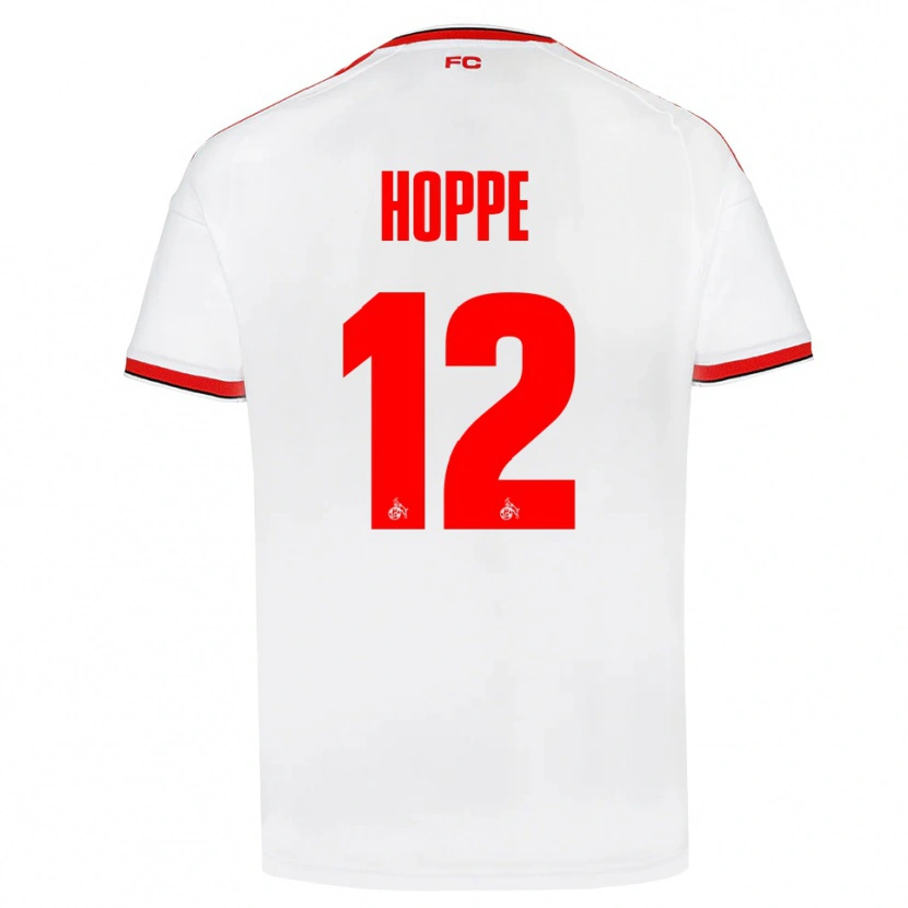 Danxen Kvinder Paula Hoppe #12 Hvid Rød Sort Hjemmebane Spillertrøjer 2026/27 Trøje T-Shirt