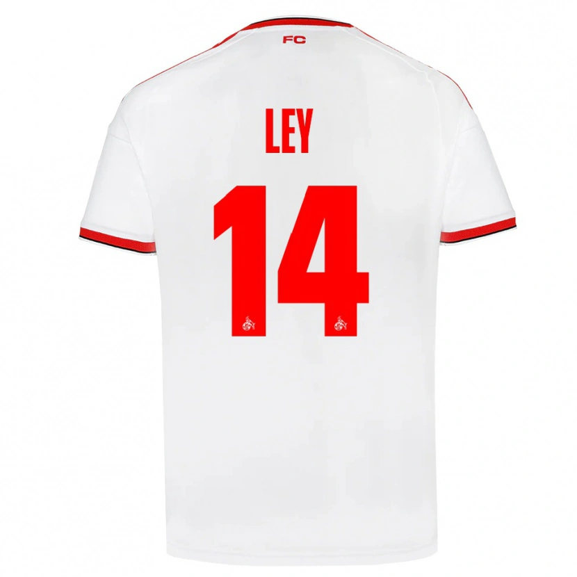 Danxen Kvinder Benjamin Ley #14 Hvid Rød Sort Hjemmebane Spillertrøjer 2026/27 Trøje T-Shirt