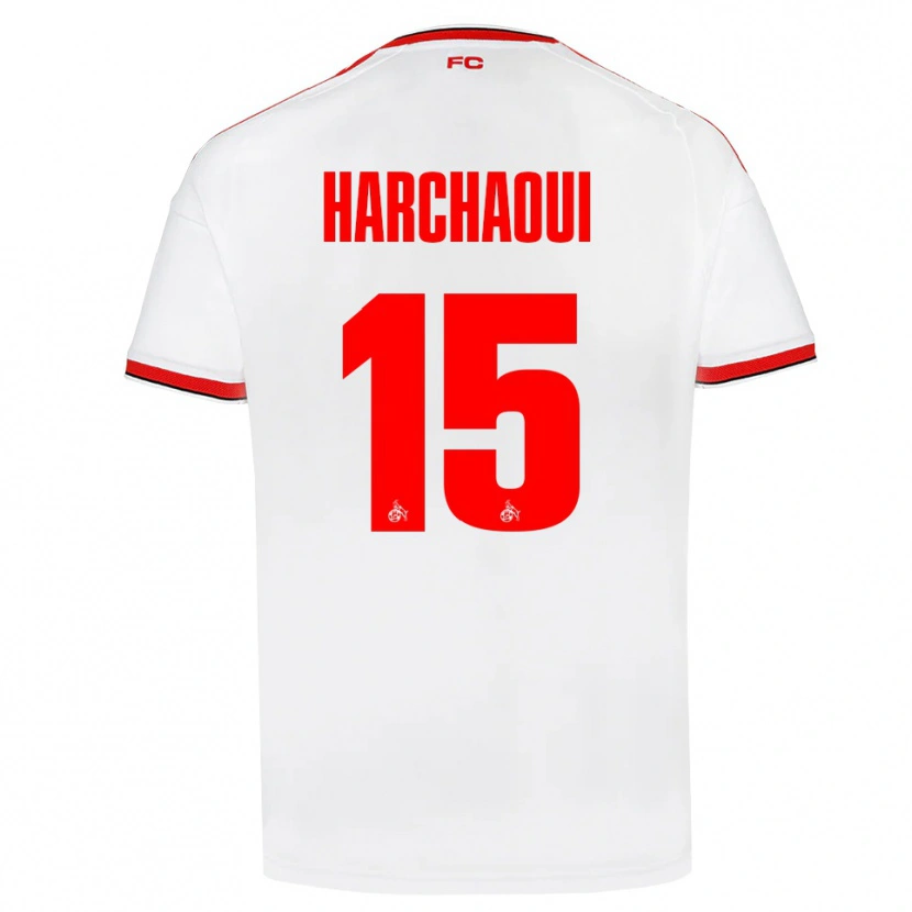 Danxen Kvinder Fayssal Harchaoui #15 Hvid Rød Sort Hjemmebane Spillertrøjer 2026/27 Trøje T-Shirt