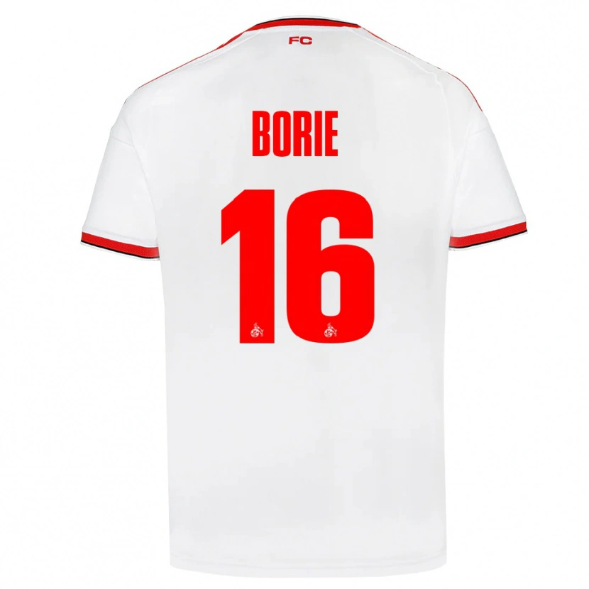 Danxen Kvinder Etienne Borie #16 Hvid Rød Sort Hjemmebane Spillertrøjer 2026/27 Trøje T-Shirt