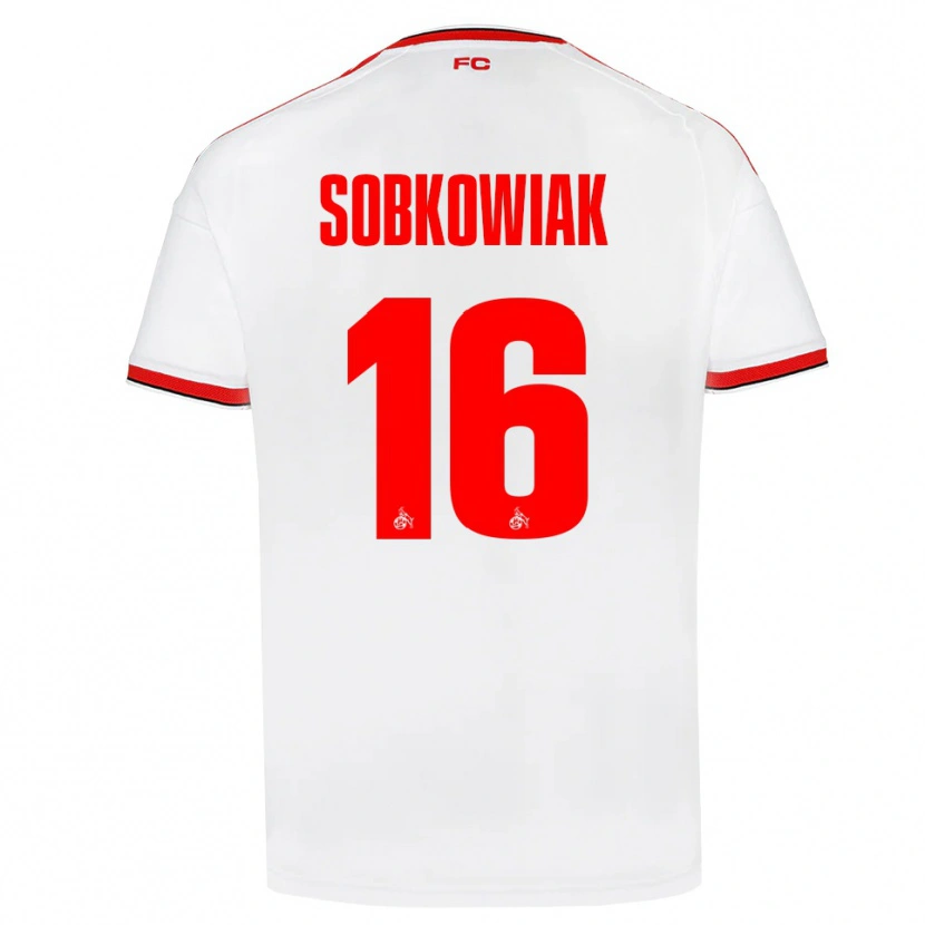 Danxen Kvinder Jannis Sobkowiak #16 Hvid Rød Sort Hjemmebane Spillertrøjer 2026/27 Trøje T-Shirt