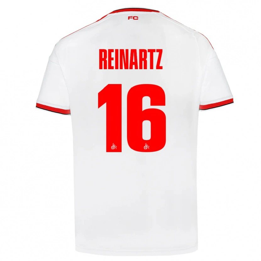 Danxen Kvinder Ben Reinartz #16 Hvid Rød Sort Hjemmebane Spillertrøjer 2026/27 Trøje T-Shirt