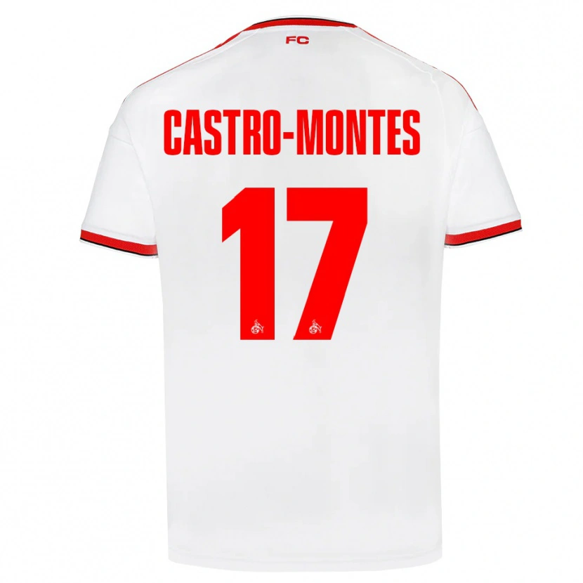 Danxen Kvinder Alessio Castro-Montes #17 Hvid Rød Sort Hjemmebane Spillertrøjer 2026/27 Trøje T-Shirt