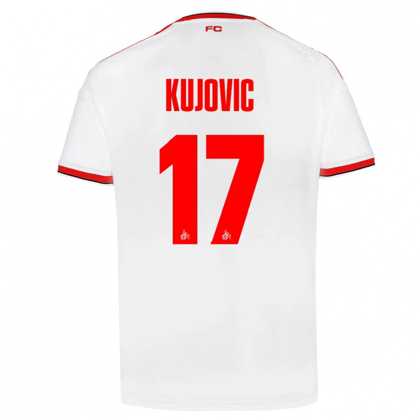 Danxen Kvinder Emin Kujovic #17 Hvid Rød Sort Hjemmebane Spillertrøjer 2026/27 Trøje T-Shirt